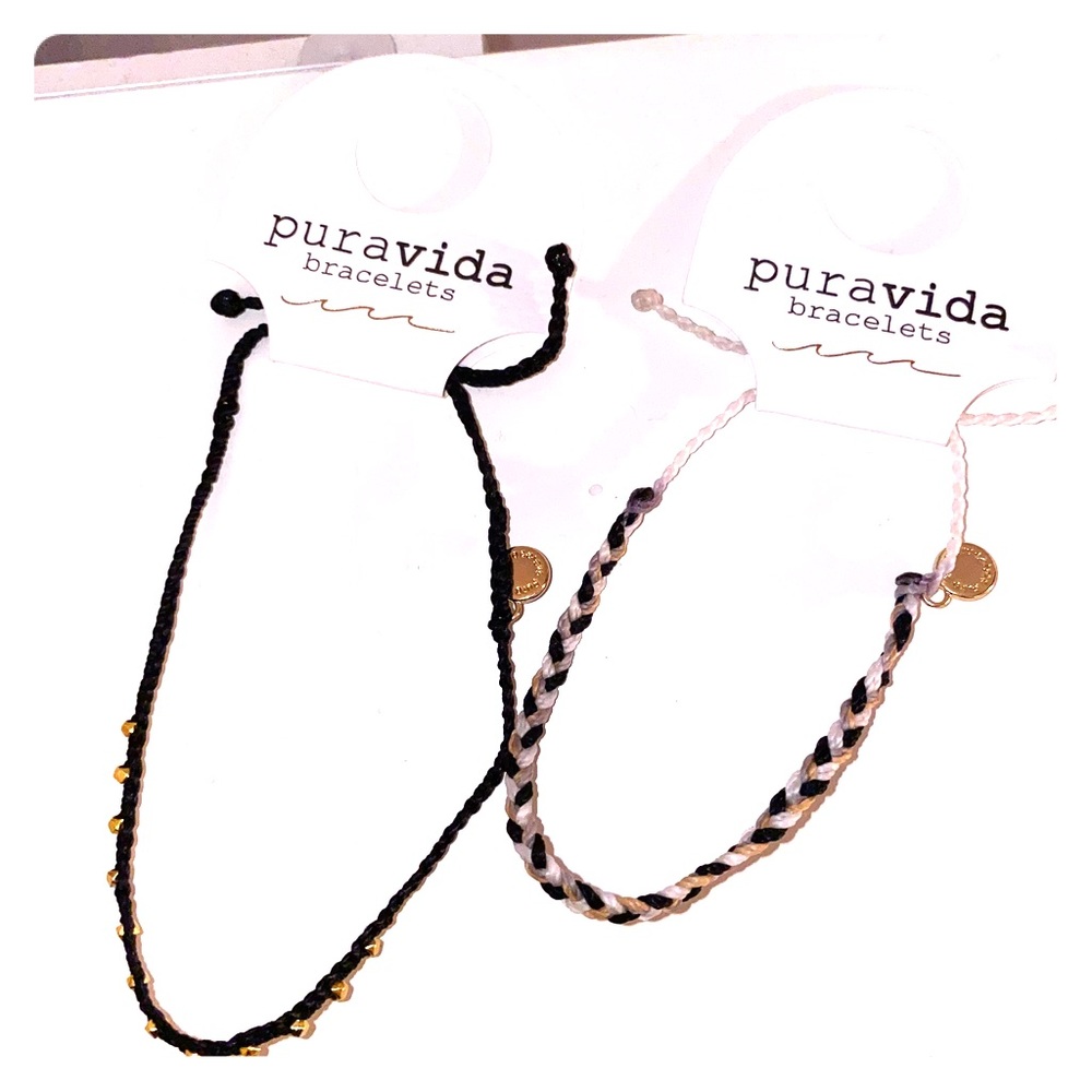 PURA VIDA: BRAND NEW adjustable set of 2 bracelets